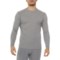 Eddie Bauer Bi-Layer Base Layer Top - UPF 50+, Long Sleeve in Grey Heather