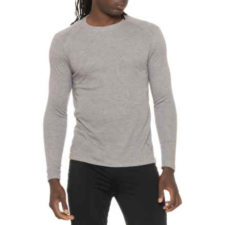 Eddie Bauer Bi-Layer Base Layer Top - UPF 50+, Long Sleeve in Heather Grey