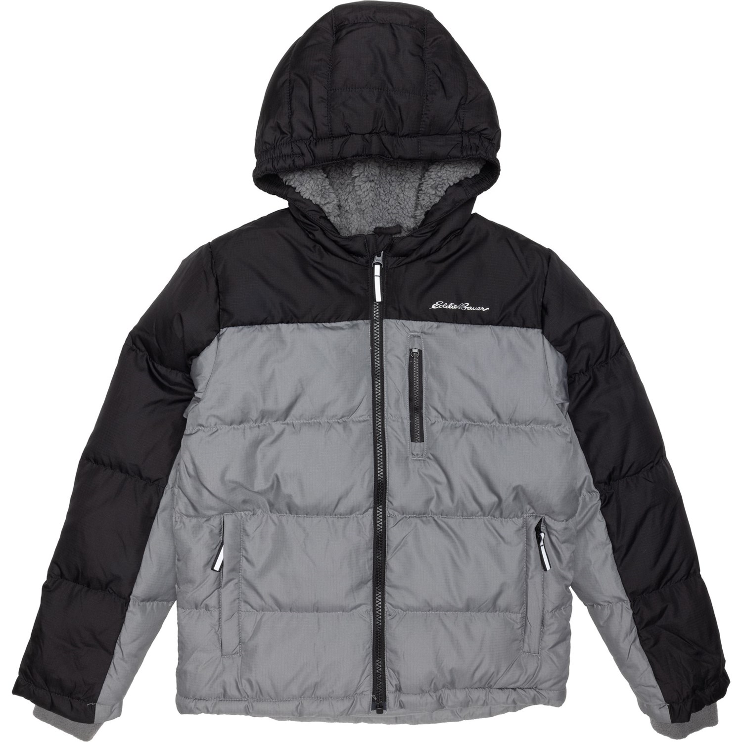 ジャケット・アウター 00s eddie bauer down puffer jacket Rare Vintage EDDIE BAUER EB650 Down Puffer Full Zip Hooded Jacket