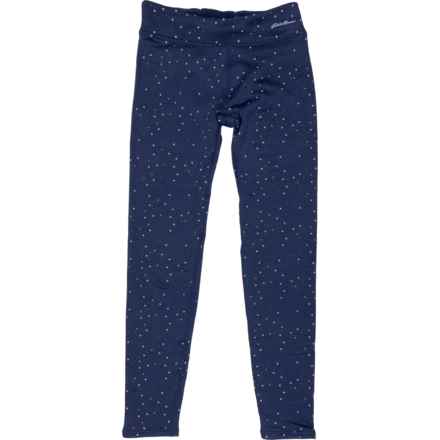 Eddie Bauer Big and Little Girls  Extra Mile Plush-Lined Leggings in Navy Blue
