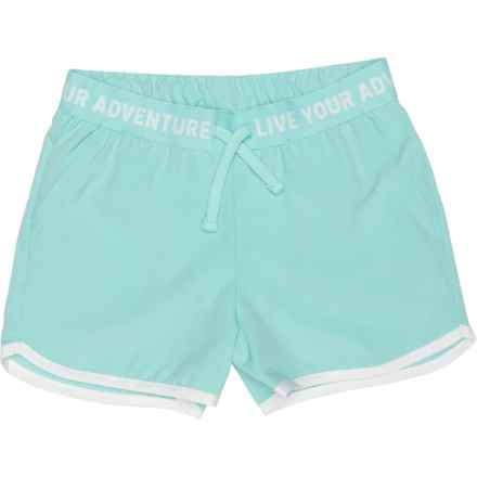 Eddie Bauer Big and Little Girls Trail Active Shorts - Built-In Briefs in Spa