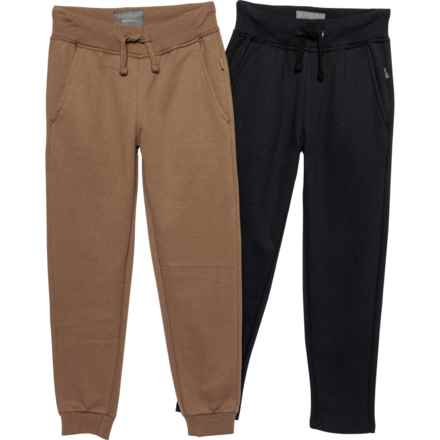 Eddie Bauer Big Boys Fleece Joggers - 2-Pack in Black