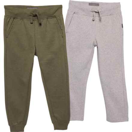 Eddie Bauer Big Boys Fleece Joggers - 2-Pack in Grey Heather