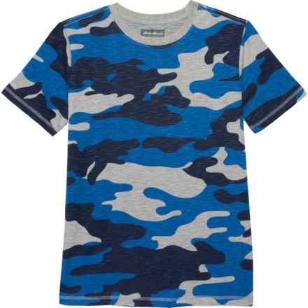 Eddie Bauer Big Boys Graphic T-Shirt - Short Sleeve in Blue Camo