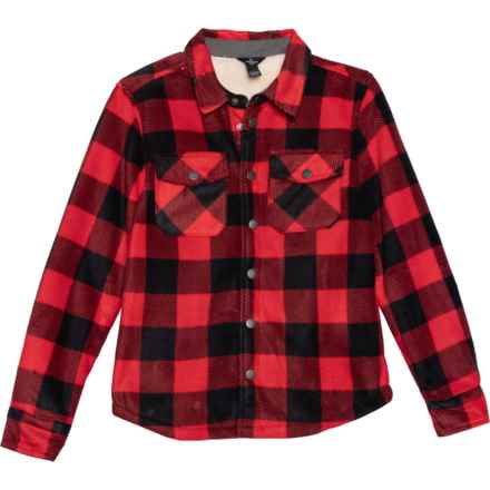 Eddie Bauer Big Boys Shacket - Snap Front in Salsa