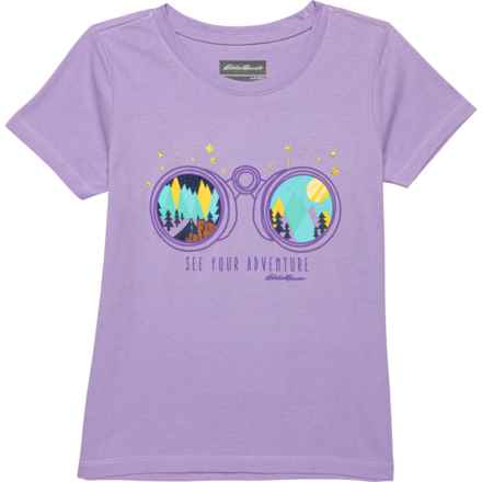 Eddie Bauer Big Girls Better T-Shirt - Short Sleeve in Lavender