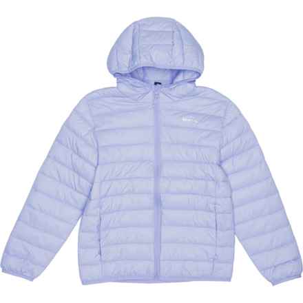 Eddie Bauer Big Girls Hooded Puffer Jacket - Insulated in Lavender