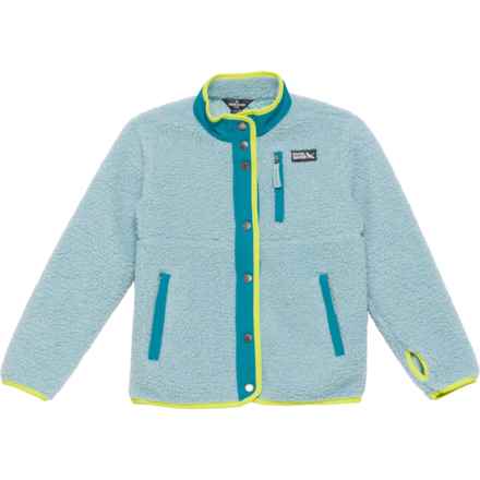 Eddie Bauer Big Girls Mix Media Jacket in Canal Blue