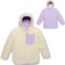 4AUFR_3 Eddie Bauer Big Girls Reversible Sherpa Jacket - Insulated