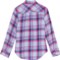 3DWGA_2 Eddie Bauer Big Girls Stine’s Favorite Plaid Flannel Shirt - Long Sleeve
