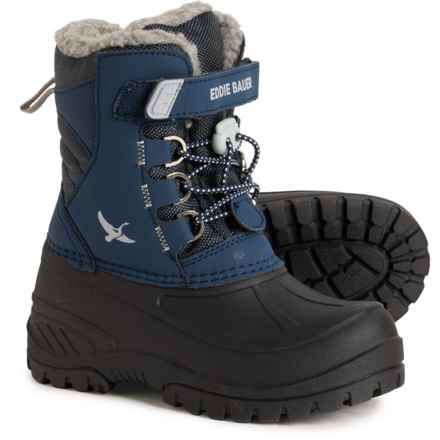 Eddie Bauer Boys and Girls Bruneau Pac Boots - Insulated in Navy