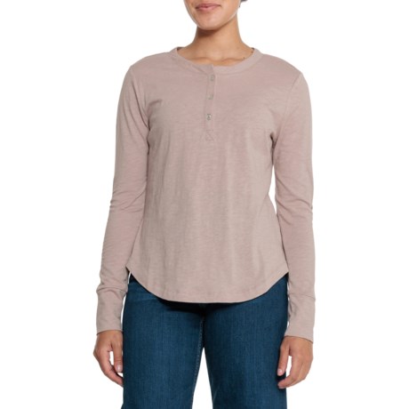 Eddie Bauer Brinn Henley Shirt - Long Sleeve in Sphinx