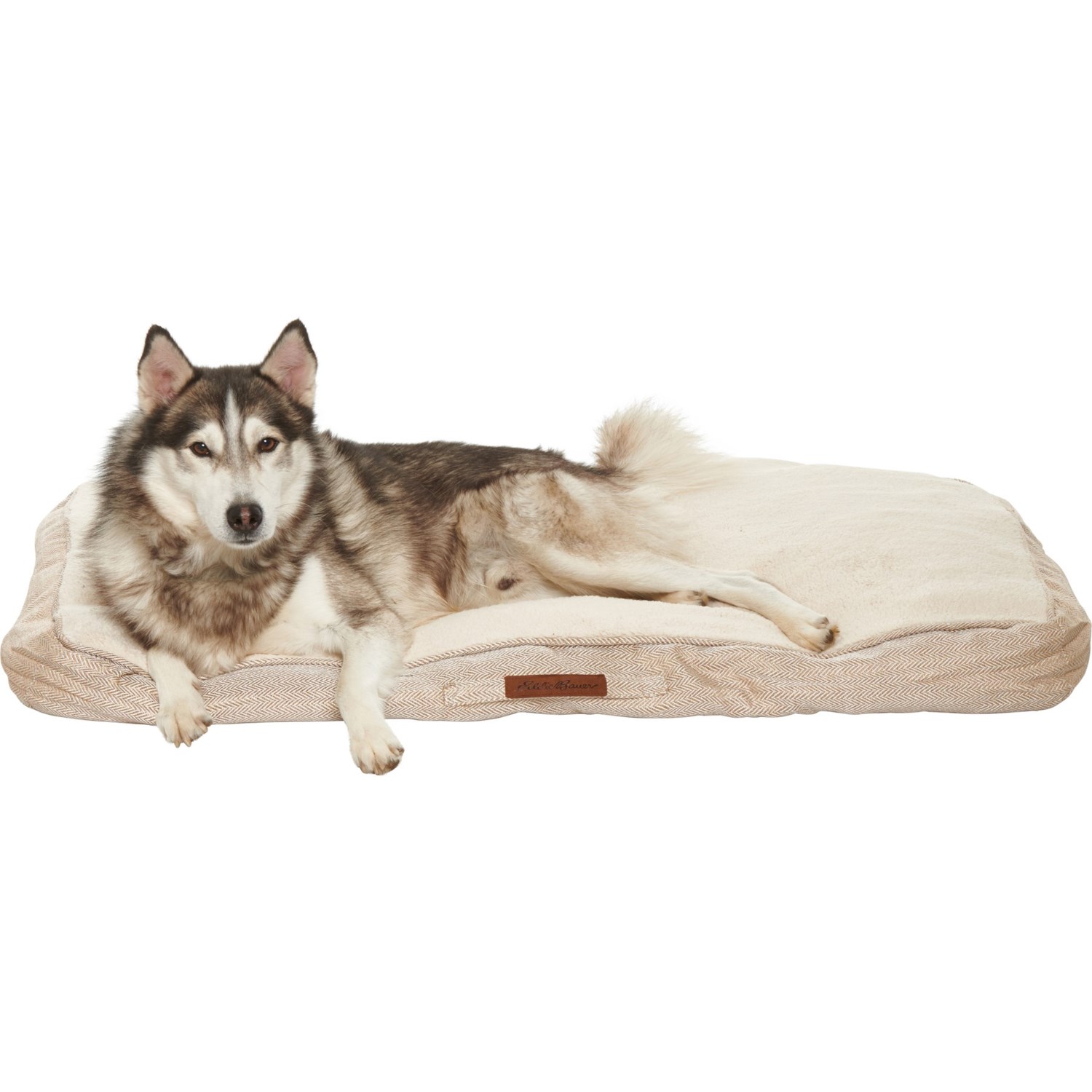 Eddie Bauer Buckner Herringbone Dog Bed - 42x30x6”
