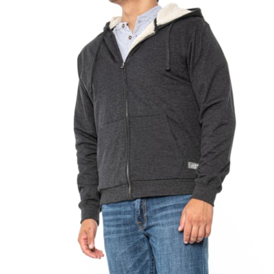 Eddie Bauer Camp Fleece Full-Zip Hoodie for Men Size L | Charcoal Heather