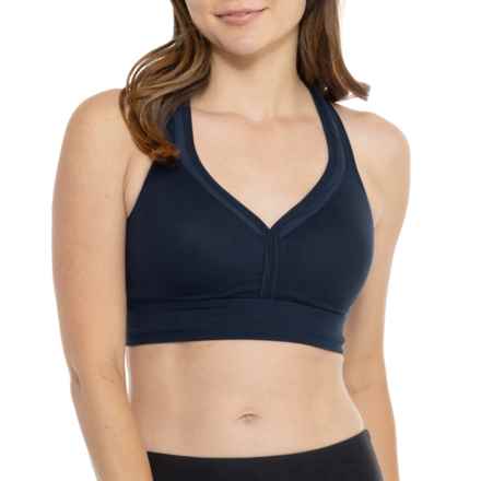Eddie Bauer Chalice Sports Bra - High Impact, Racerback in Navy