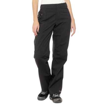 Eddie Bauer Cloud Cap Stretch Rain Shell Pants - Waterproof in Black