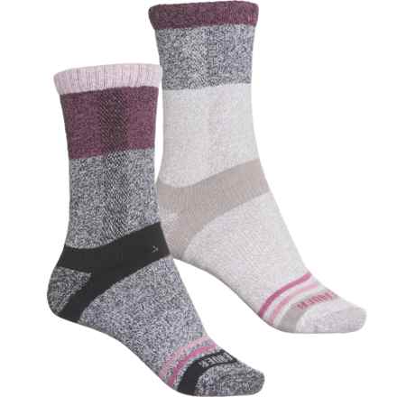 Eddie Bauer Comfort Fit Socks - 2-Pack, Crew (For Women) in Purple Assorted 1