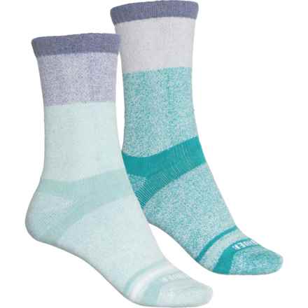 Eddie Bauer Comfort Fit Socks - 2-Pack, Crew (For Women) in Teal Assorted 1 (Aqua)