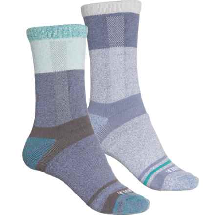 Eddie Bauer Comfort Fit Socks - 2-Pack, Crew (For Women) in Teal Assorted 2 (Periwinkle)