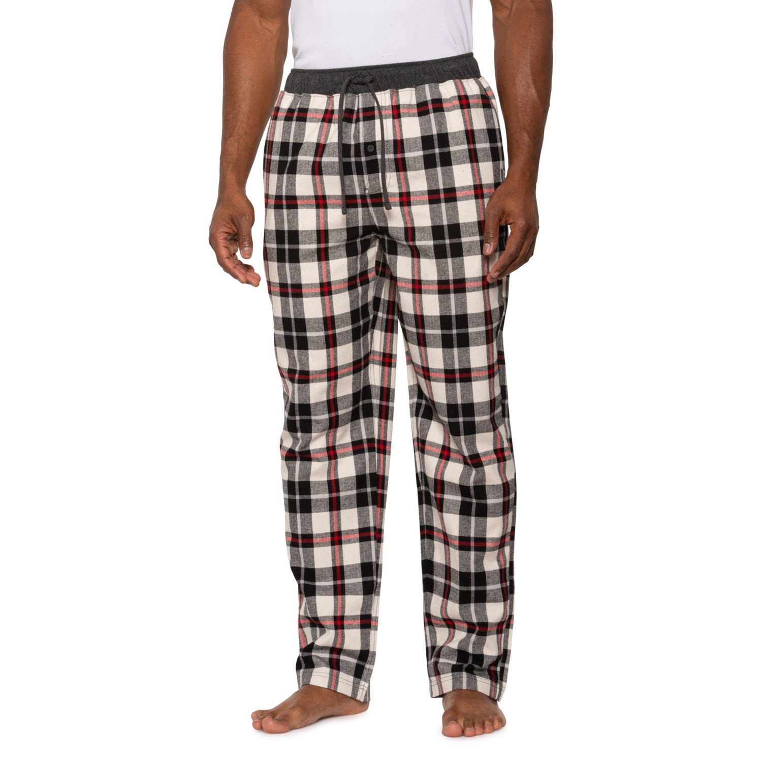 Eddie Bauer Contrast Band Classic Flannel Pajama Pants - Save 40%