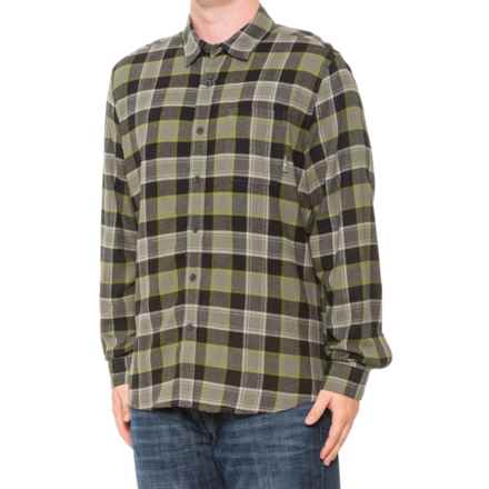 Eddie Bauer Cotton Flannel Shirt - Long Sleeve in Capers