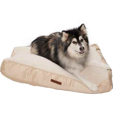 Eddie Bauer Dayton Dog Bed - 42x30x6” in Light Beige/Oatmeal