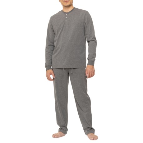 (取寄) エディーバウアー ドリーム ニット ラウンジ ヘンリー シャツ アンド パンツ セット - ロング スリーブ Eddie Bauer Dream Knit Lounge Henley Shirt and Pants Set - Long Sleeve  Charcoal Eddie Bauer Dream Knit Lounge Henley Shirt and Pants Set - Long