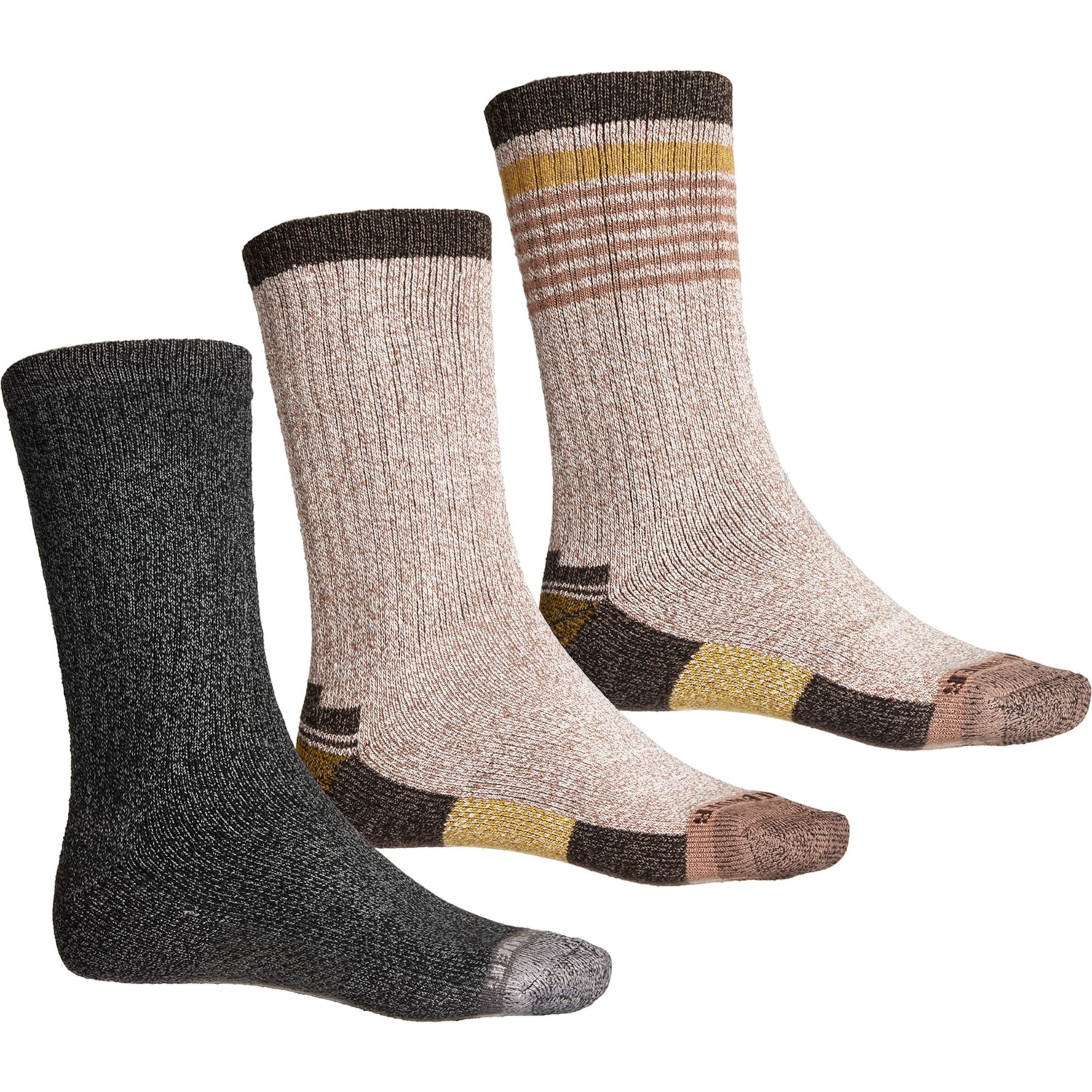 Eddie Bauer Men's Trail Crew Socks 6-Pack – Size 6-12, Mid Calf, Moisture Wicking, Arch Support – NWT