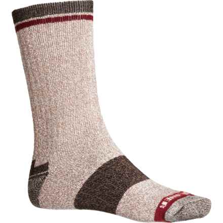 Eddie Bauer Eco Wool Striped Cuff Socks - 3-Pack, Crew (For Men) in Natural