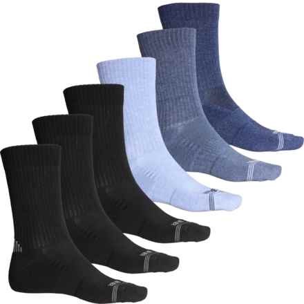 Eddie Bauer Everyday Comfort Socks - 6-Pack, Crew (For Men) in Demin