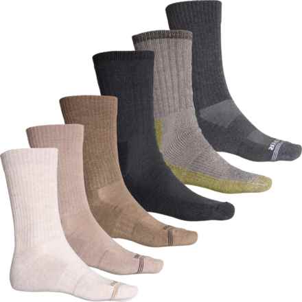 Eddie Bauer Everyday Comfort Socks - 6-Pack, Crew (For Men) in Taupe