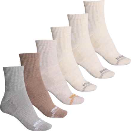 Eddie Bauer Everyday Comfort Socks - 6-Pack, Crew (For Women) in Taupe