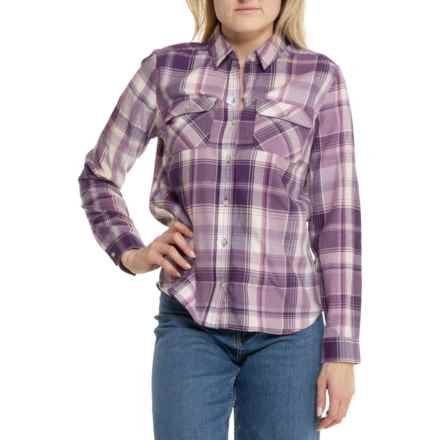 Eddie Bauer Firelight Flannel Shirt - Long Sleeve in Hyacinth