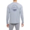 Eddie Bauer Fish Rash Guard - UPF 40, Long Sleeve in Chambray Blue Heather