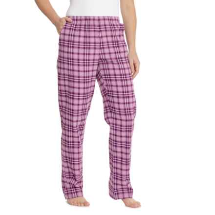 Eddie Bauer Flannel Pajama Pants in Purple Plaid