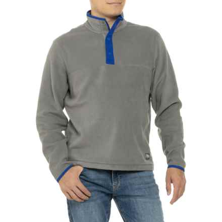 Eddie Bauer Fleece Shirt - Snap Neck in Slate