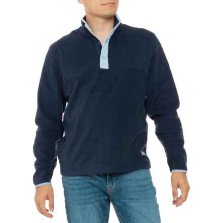 Eddie Bauer Fleece Shirt - Snap Neck, Long Sleeve in Brook