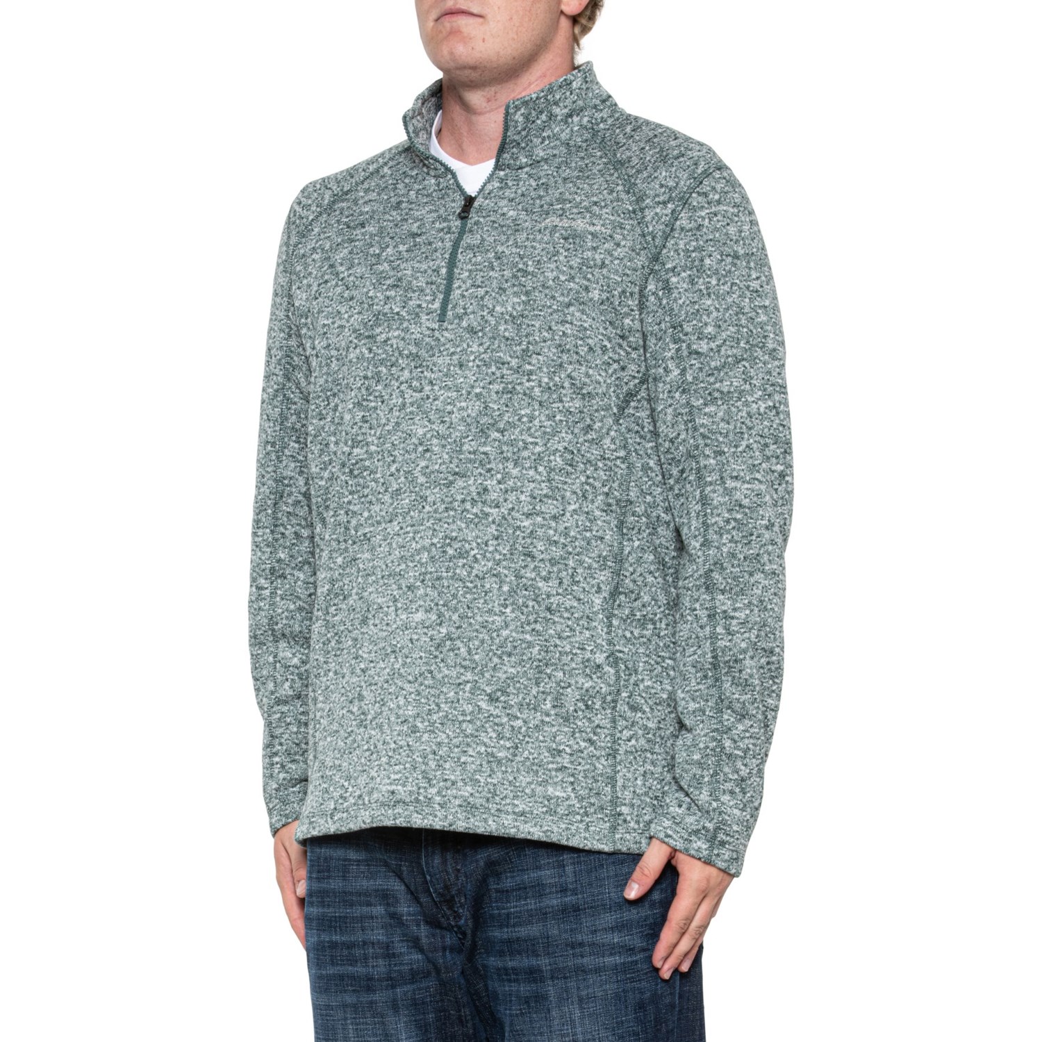 Eddie Bauer Fleece Sweater - Zip Neck - Save 60%