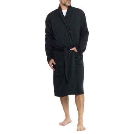 Eddie Bauer Fox Fleece Robe in Black