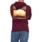 Eddie Bauer Graphic Hoodie in Burgundy