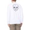 Eddie Bauer Graphic Sun Crew Neck Shirt - UPF 50, Long Sleeve in White
