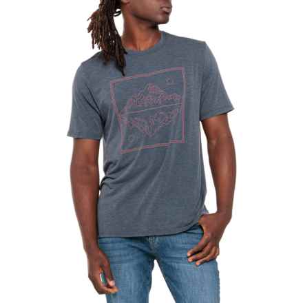 Eddie Bauer Grove T-Shirt - Short Sleeve in Heather Blue Nights