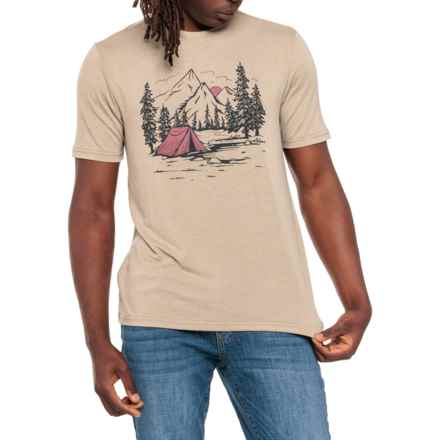 Eddie Bauer Grove T-Shirt - Short Sleeve in Heather Seneca Rock