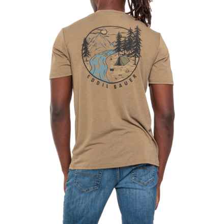 Eddie Bauer Grove T-Shirt - Short Sleeve in Heather Stone Gray