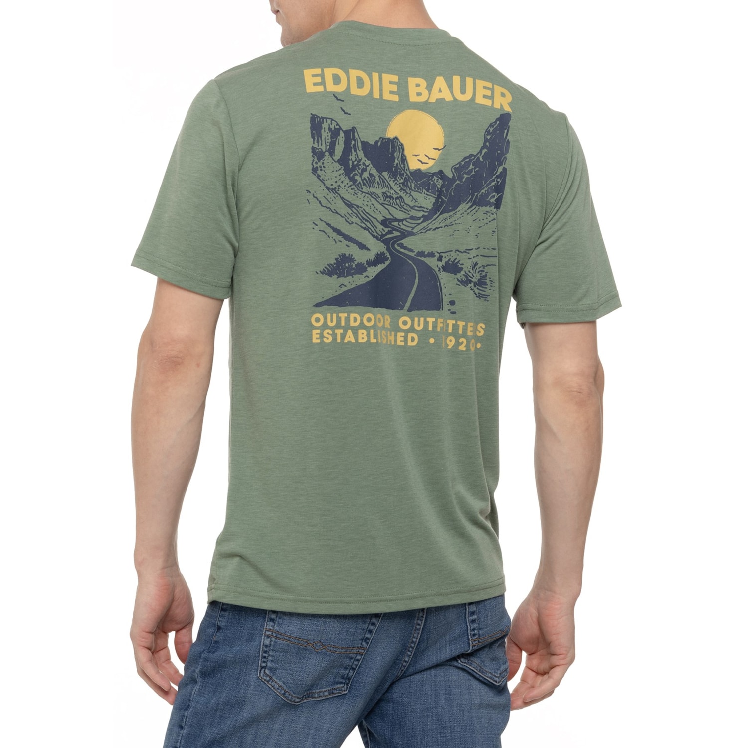 T-shirt Eddie Bauer En Coton - Couleur Beige, Tailles M & L, Neuf Sans Étiquettes, Femme