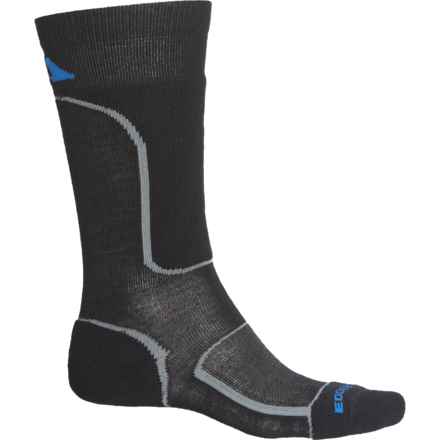 Eddie Bauer Guide Pro Ski Socks -Merino Wool, Over the Calf (For Men and Women) in Black