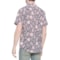 8WYAX_2 Eddie Bauer Hawaiian Florals Perforated Shirt - Short Sleeve