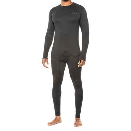 Eddie Bauer Heat-Control Boxed Top and Pants Base Layer Set - Long Sleeve in Black