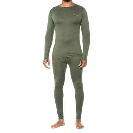 Eddie Bauer Heat-Control Boxed Top and Pants Base Layer Set - Long Sleeve in Dark Loden
