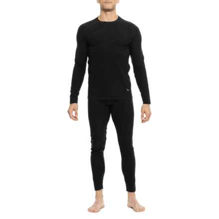 Eddie Bauer Heavyweight Yummy Fleece Base Layer Set - Long Sleeve in Black